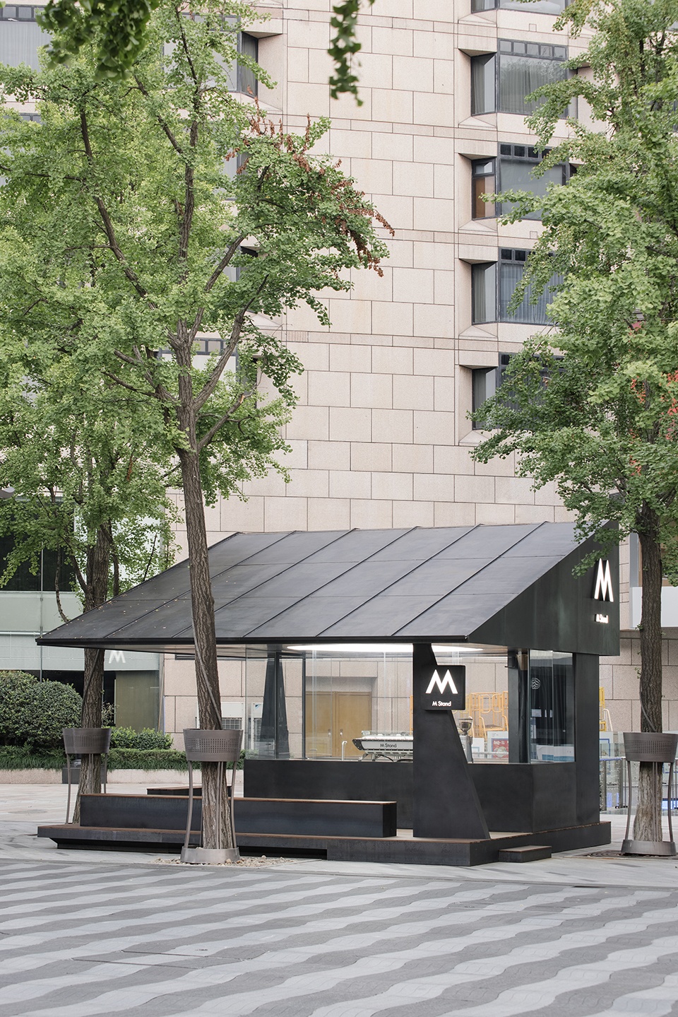 m stand west lake corner pavilion china by dazhou and associates