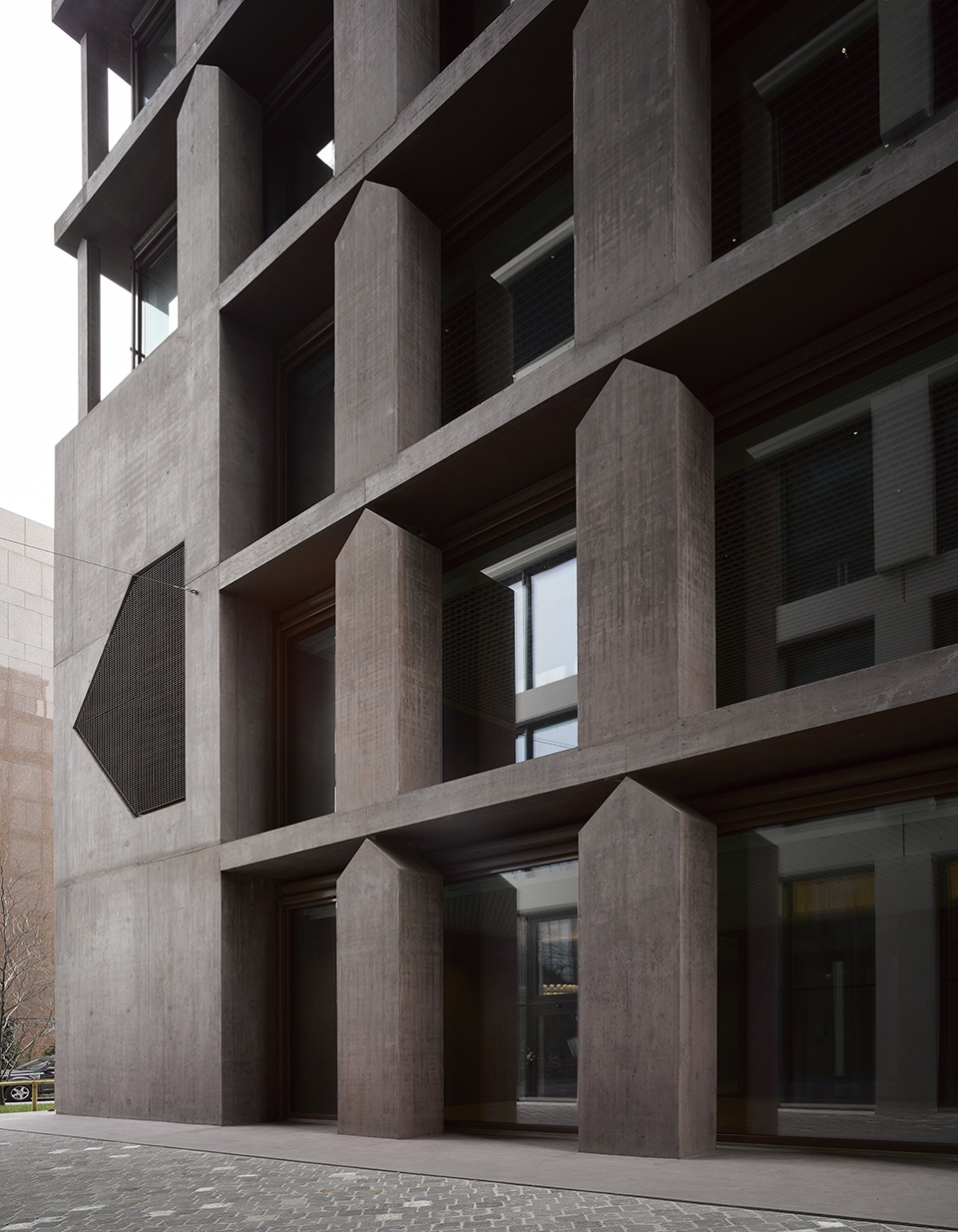 baloise insurance company office tower by valerio olgiati