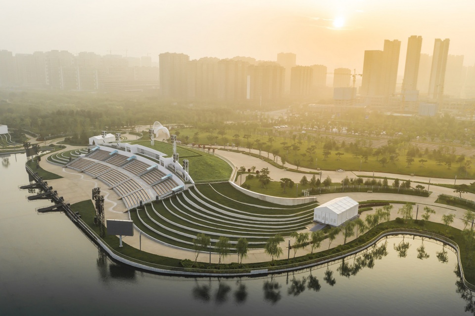 overall design of jinyang lake watershow theater by uj beijing landscape planning and design
