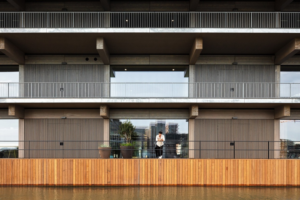 floating office rotterdam by powerhouse company