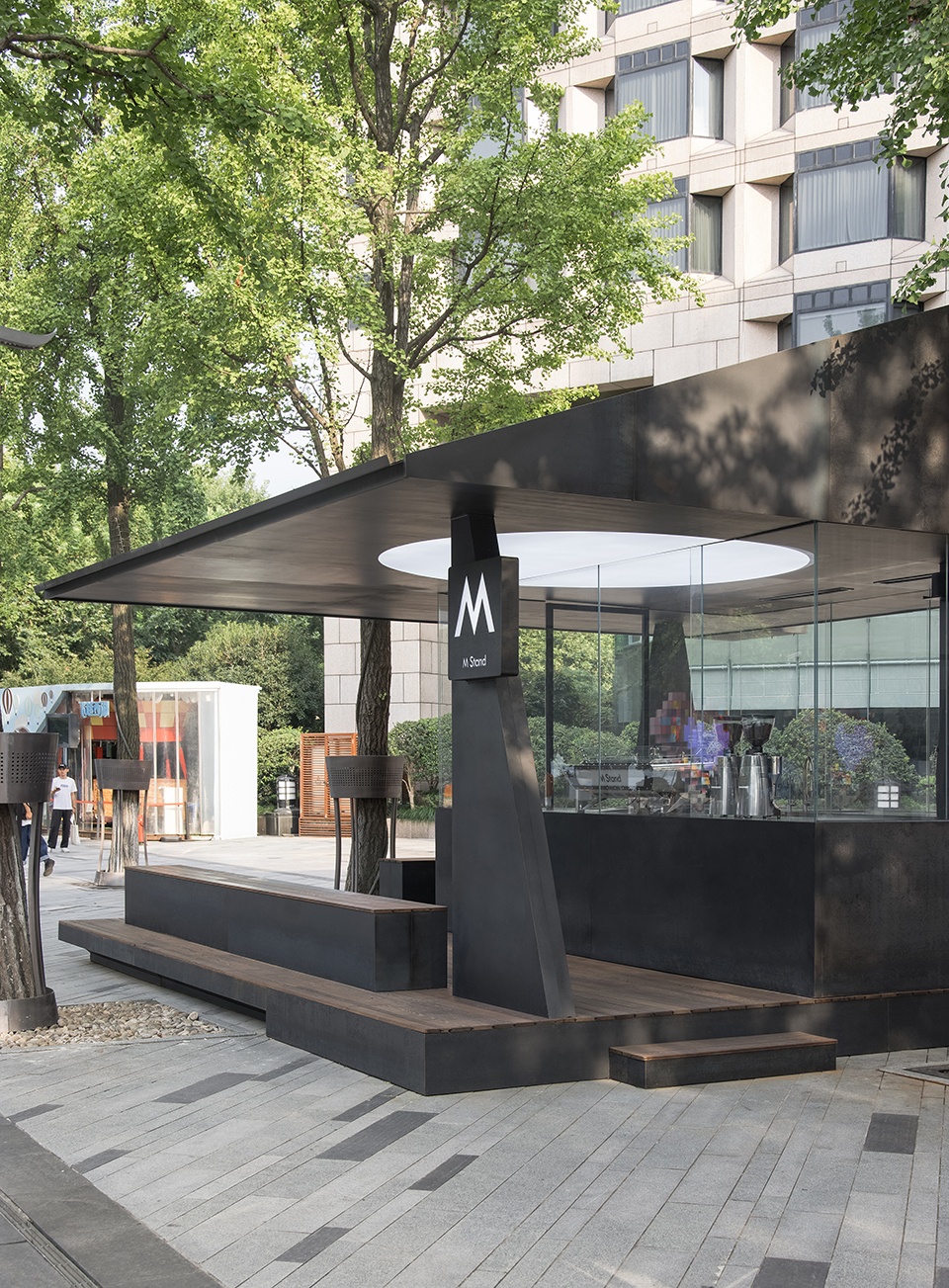 m stand west lake corner pavilion china by dazhou and associates