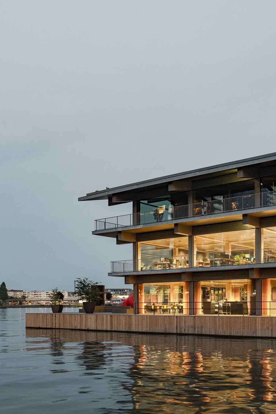 floating office rotterdam by powerhouse company