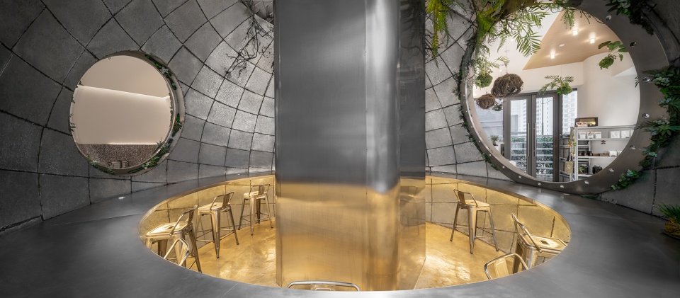 lost shanghai metal hands coffee china by daga architects