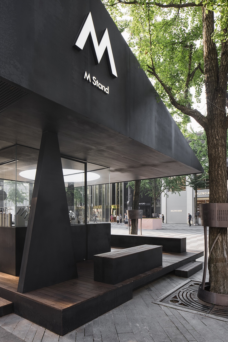 m stand west lake corner pavilion china by dazhou and associates