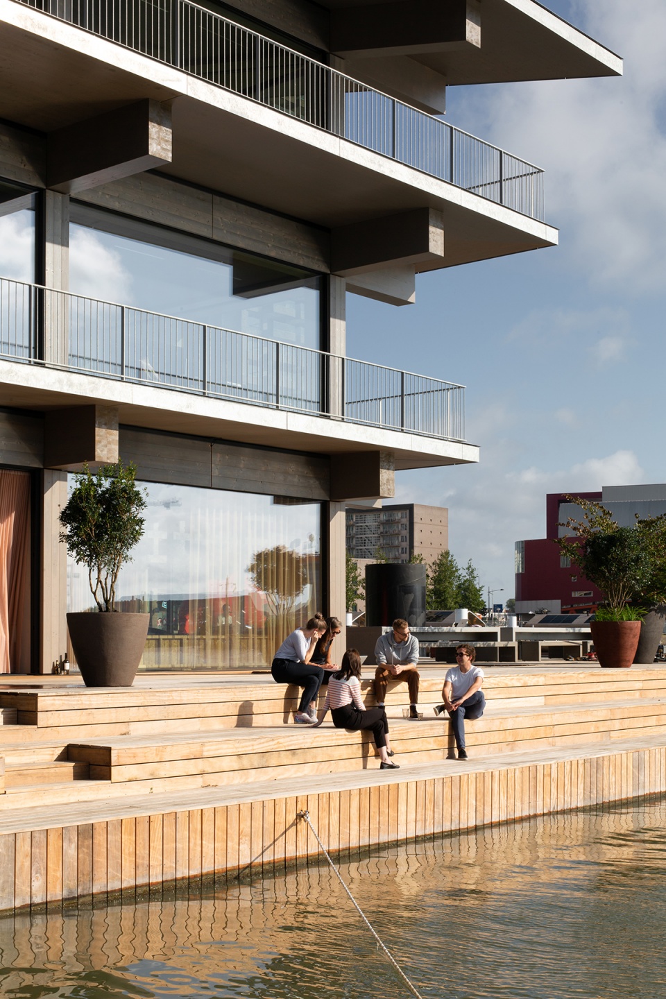 floating office rotterdam by powerhouse company