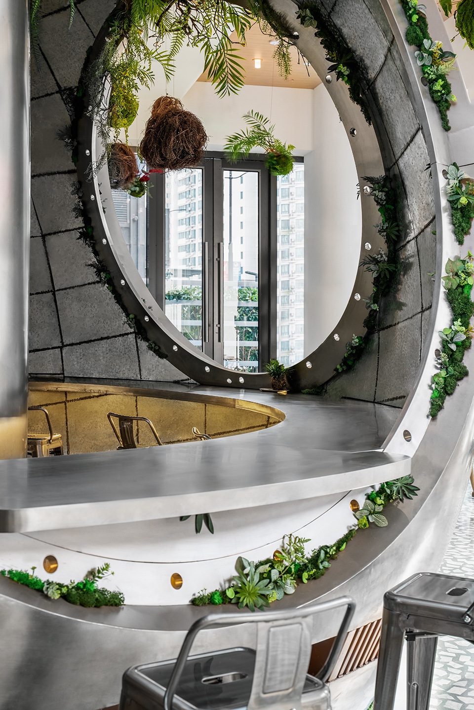lost shanghai metal hands coffee china by daga architects