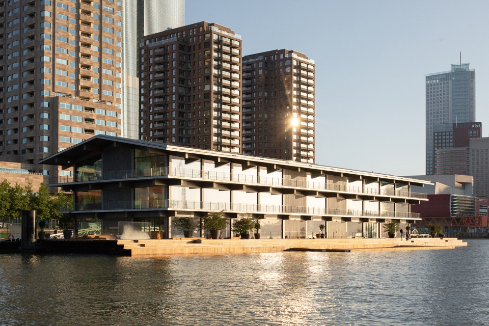 floating office rotterdam by powerhouse company