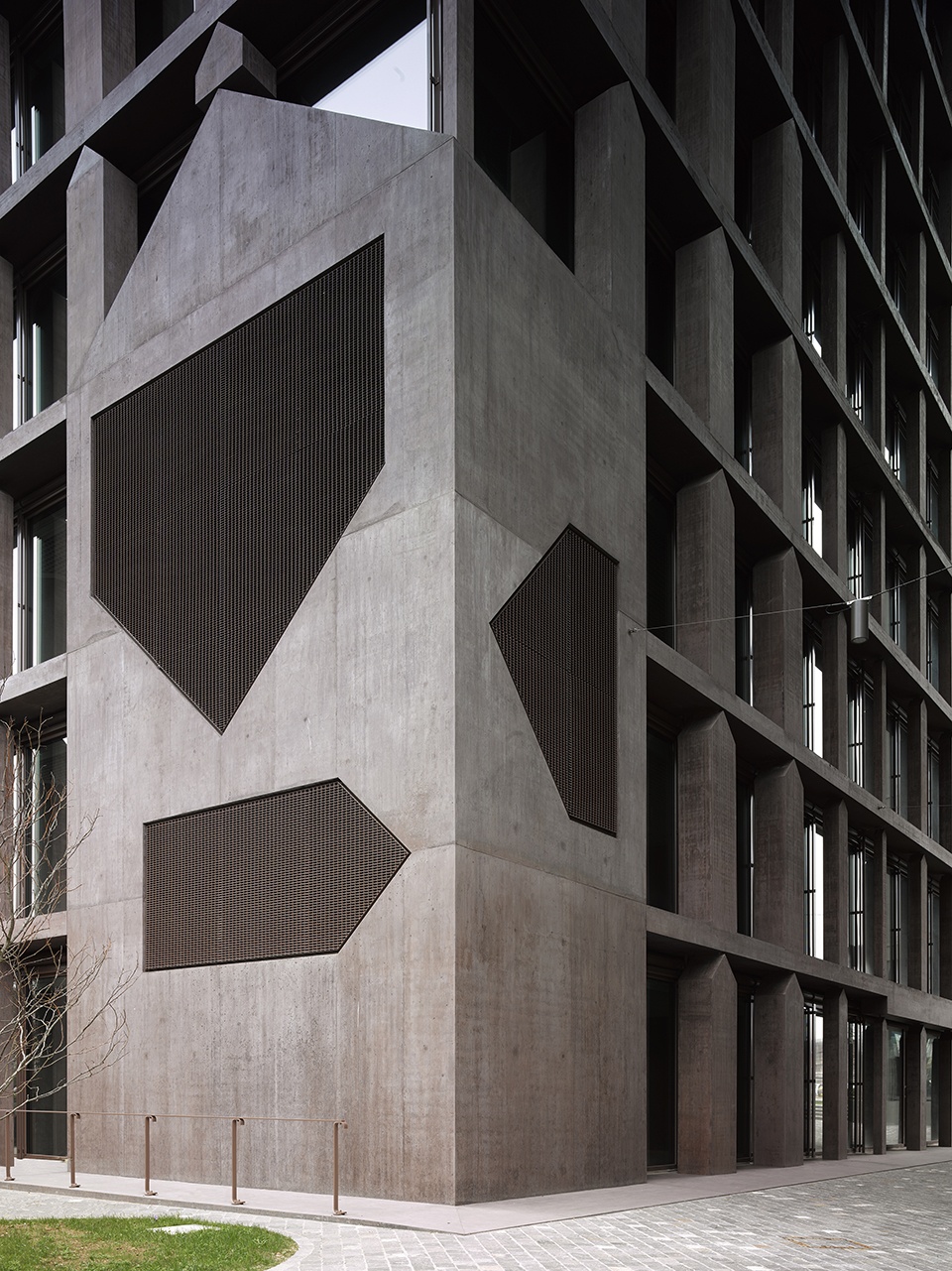 baloise insurance company office tower by valerio olgiati