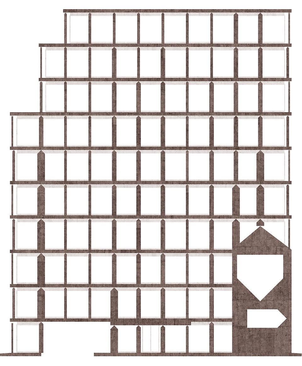 baloise insurance company office tower by valerio olgiati