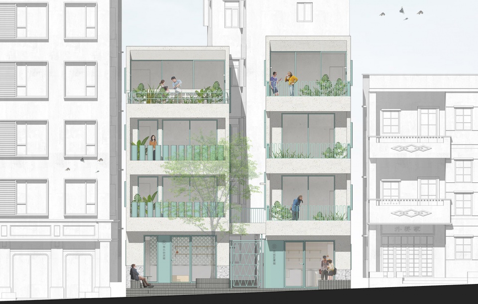 nantou twin shop houses china by 11architecture