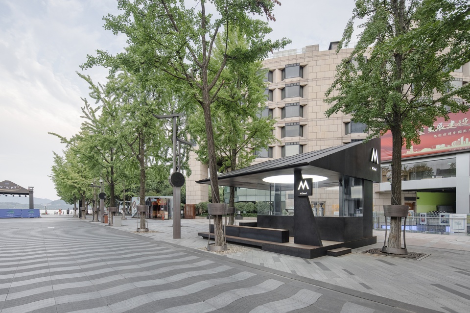 m stand west lake corner pavilion china by dazhou and associates