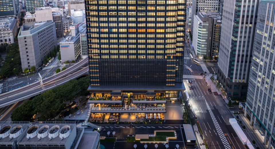 tokyo torch tokiwabashi tower by mitsubishi jisho sekkei inc
