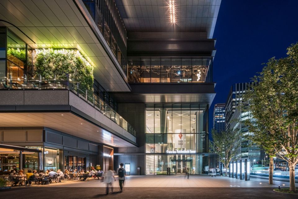 tokyo torch tokiwabashi tower by mitsubishi jisho sekkei inc