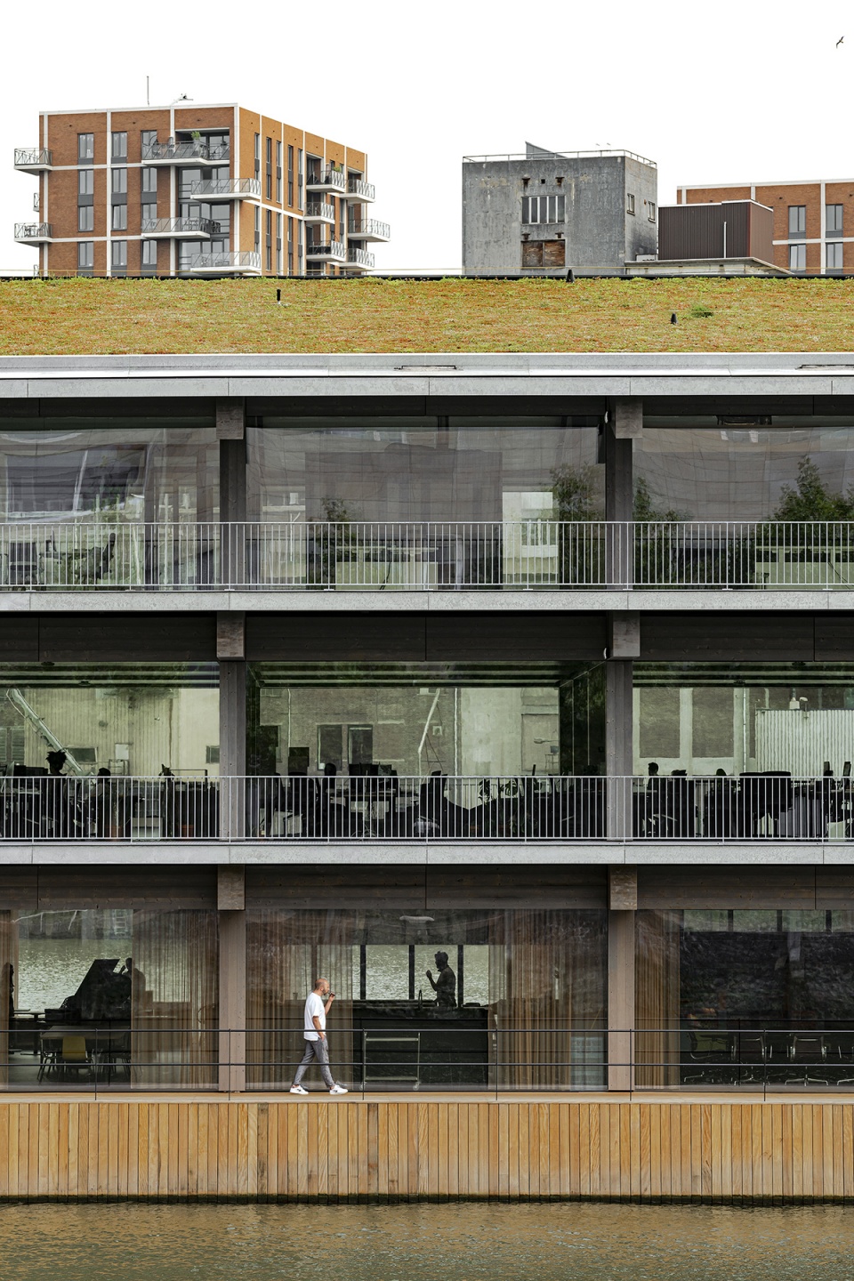 floating office rotterdam by powerhouse company