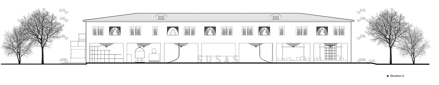 2021 Shanghai Urban Space Art Season Xuhui Exhibition Area Main Entrance Exhibition Hall Renovation by DUS Studio