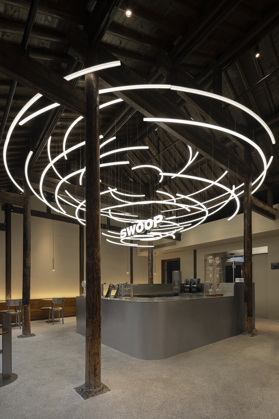 swoop coffee and taixi restaurant china by hangzhou guantang interior design