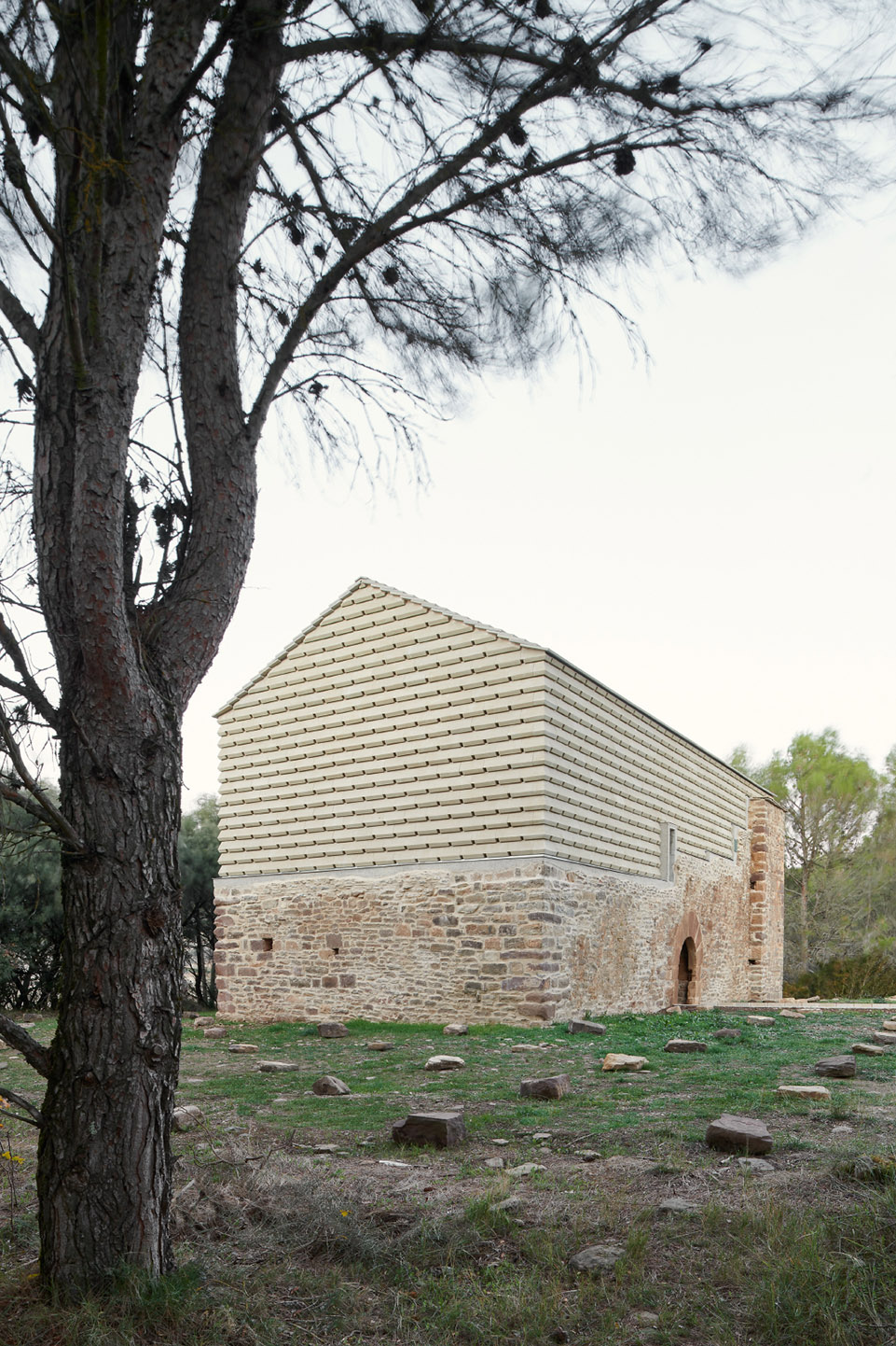 san juan de ruesta hermitage restoration by sebastian arquitectos