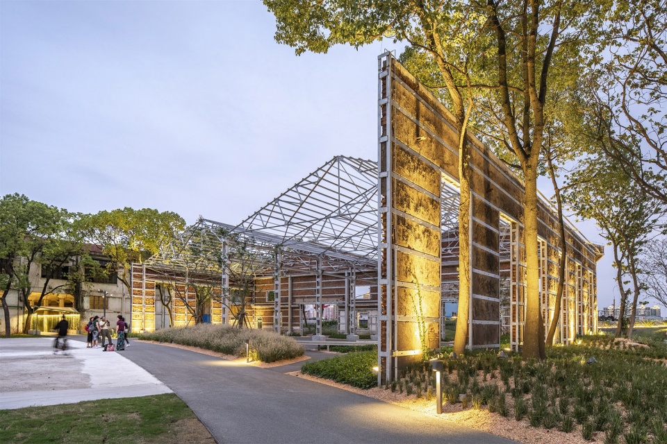 yang pu riverfront urban space renovation power station auxiliary east building by atelier liu yuyang architects