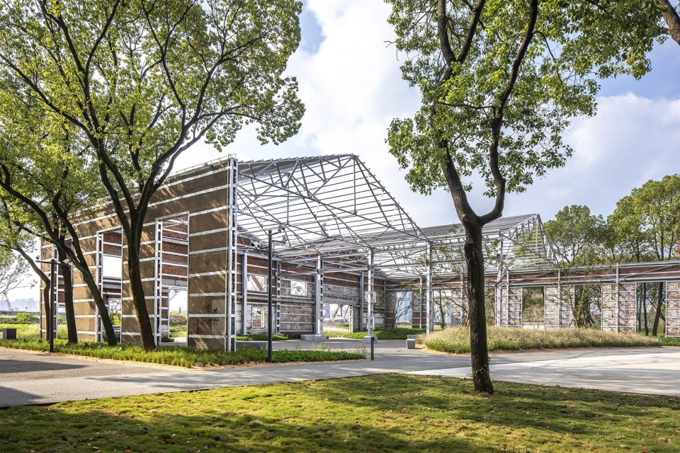 yang pu riverfront urban space renovation power station auxiliary east building by atelier liu yuyang architects