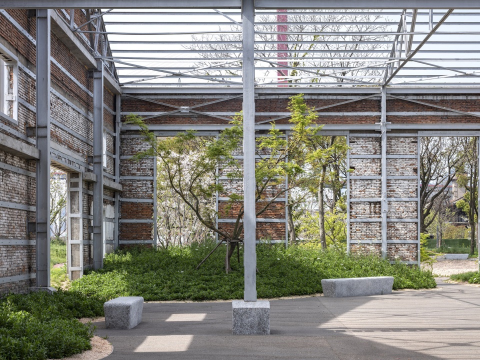 yang pu riverfront urban space renovation power station auxiliary east building by atelier liu yuyang architects