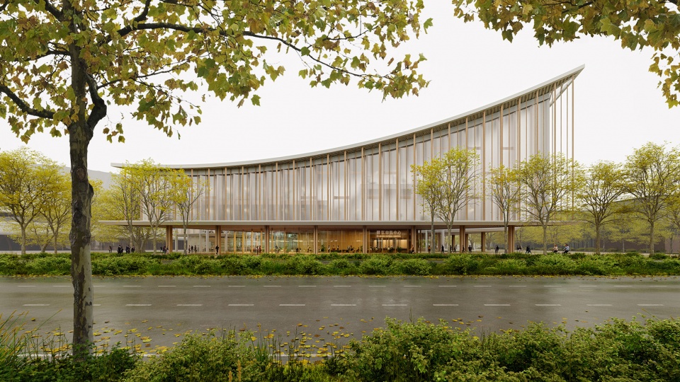 Pujiang New Town Civic Center Henning Larsen