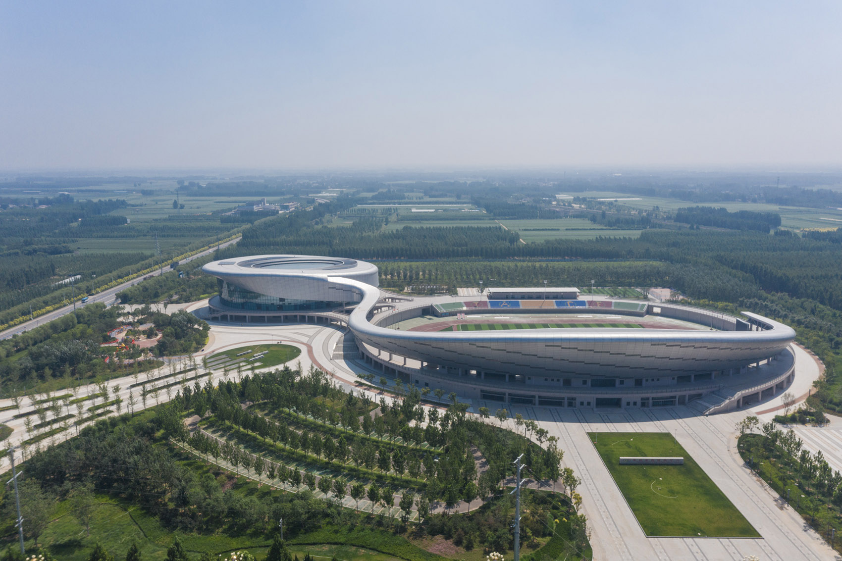 fucheng national fitness center by qingdao beiyang architectural design co ltd