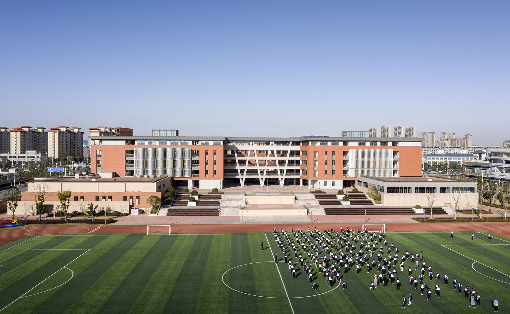 tongling xihu new district middle school and primary school anhui china by horizon design