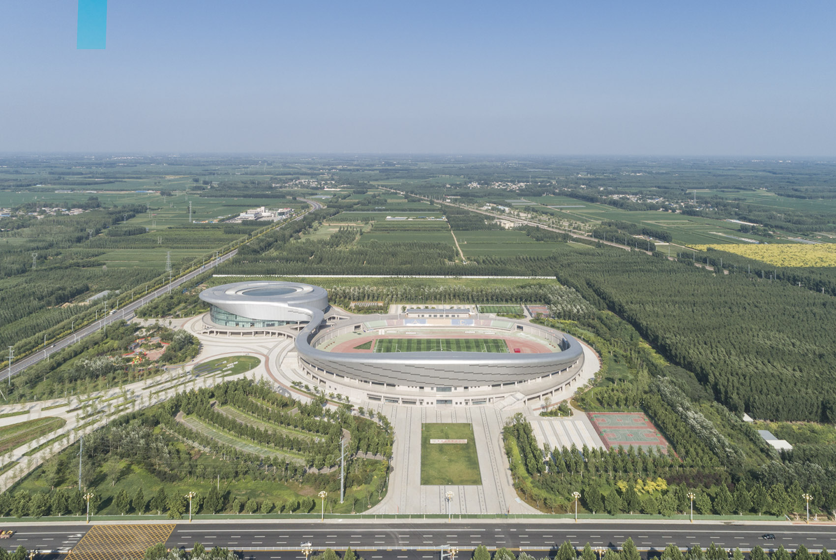 fucheng national fitness center by qingdao beiyang architectural design co ltd