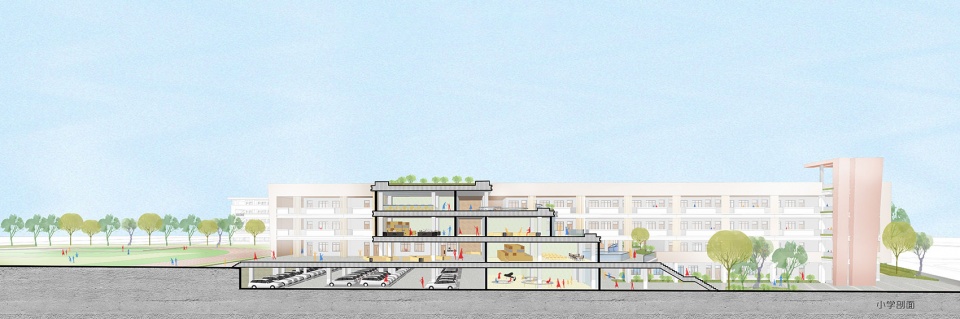 tongling xihu new district middle school and primary school anhui china by horizon design