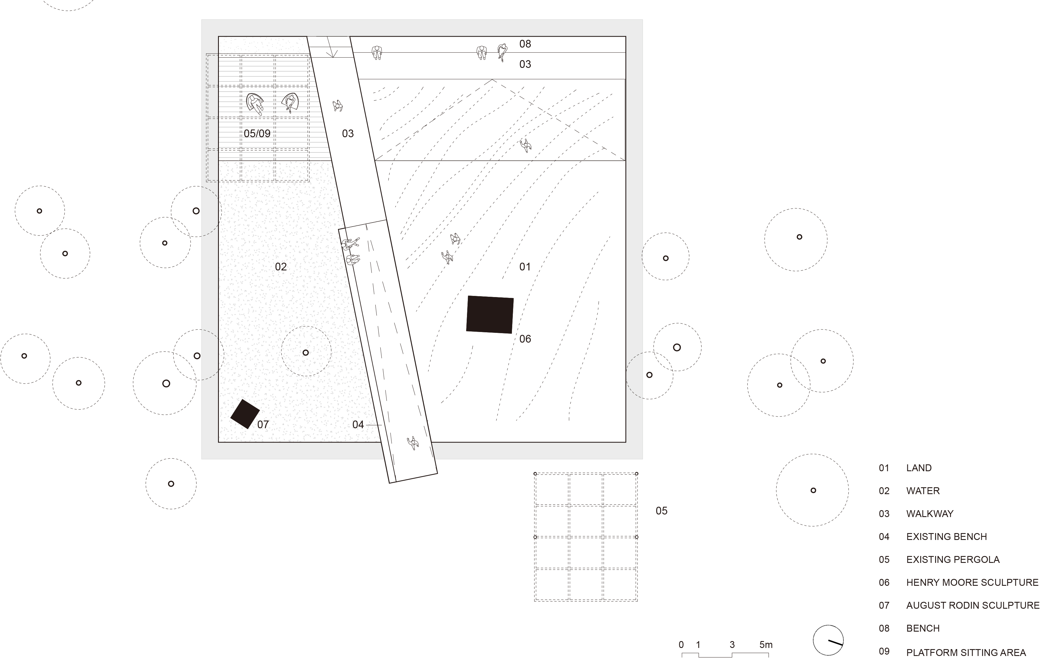 NGV Architecture Comission Taylor Knights GROUND FLOOR PLAN KEY