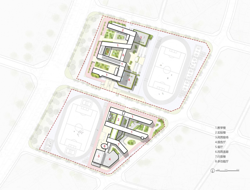 tongling xihu new district middle school and primary school anhui china by horizon design