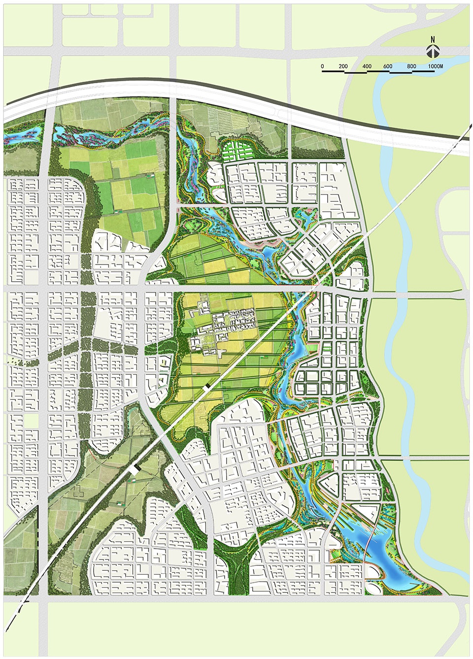Ecological Wetland Sports Health Park of Sha River Corridor Atlas