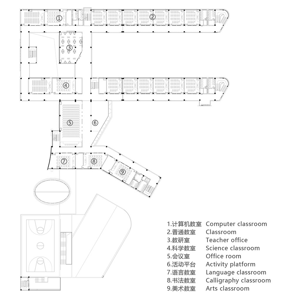 tongling xihu new district middle school and primary school anhui china by horizon design