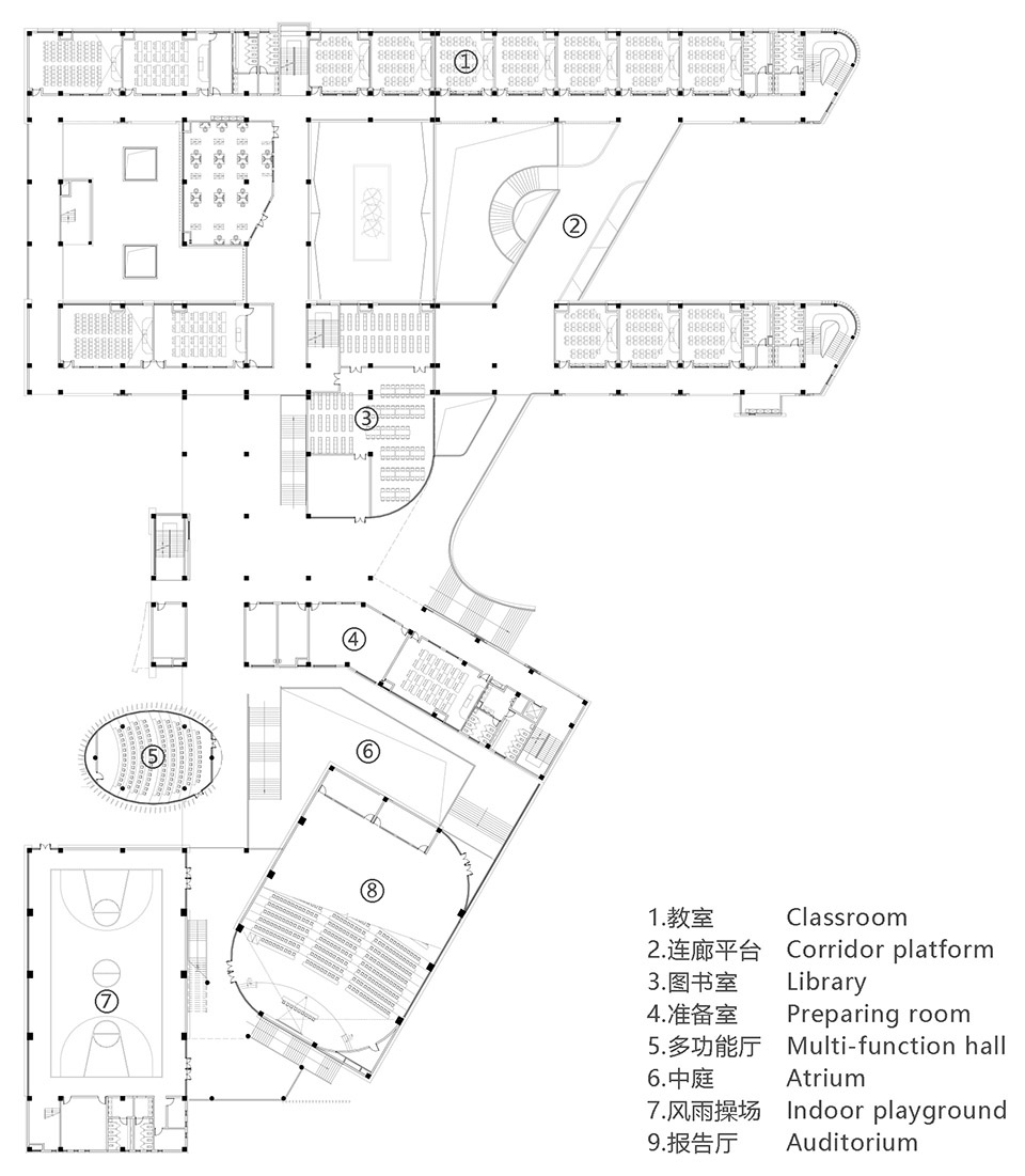 tongling xihu new district middle school and primary school anhui china by horizon design