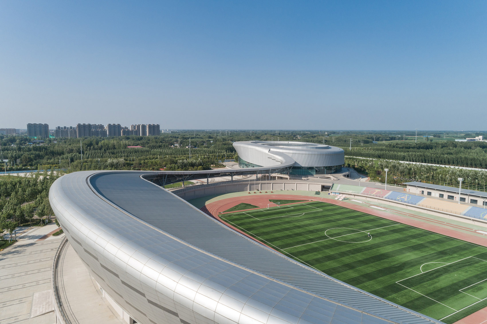 fucheng national fitness center by qingdao beiyang architectural design co ltd