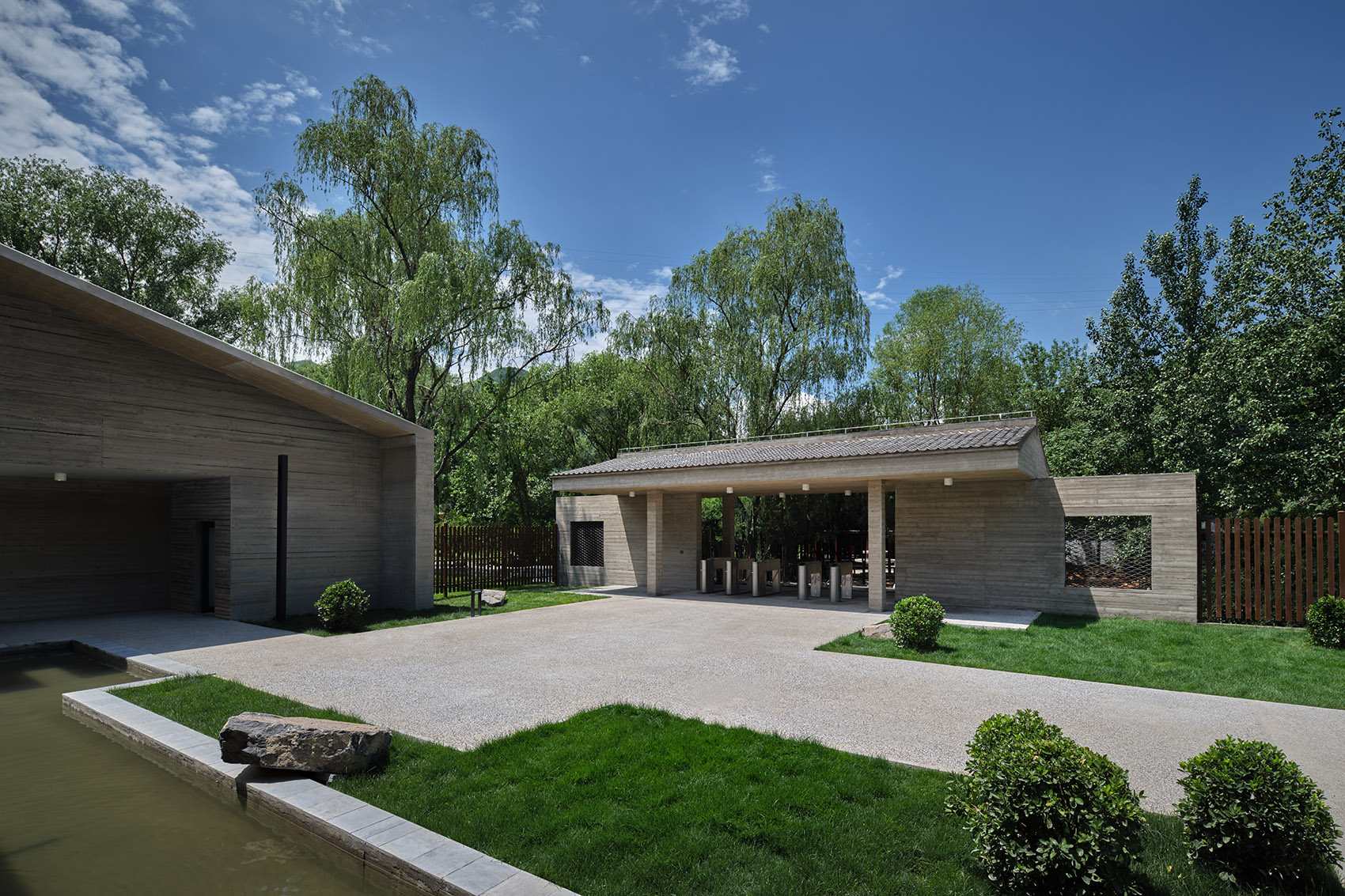 niangziguan tourist service center by china construction engineering design research institute co ltd