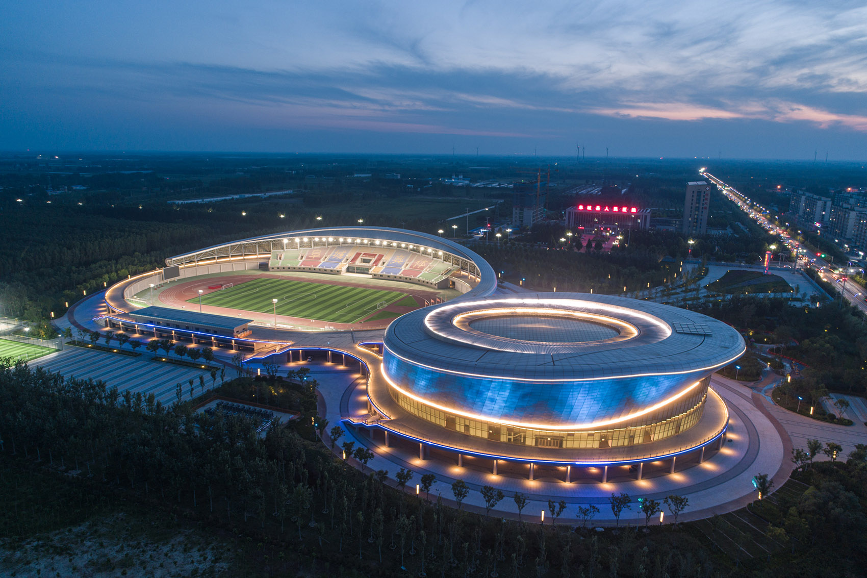 fucheng national fitness center by qingdao beiyang architectural design co ltd
