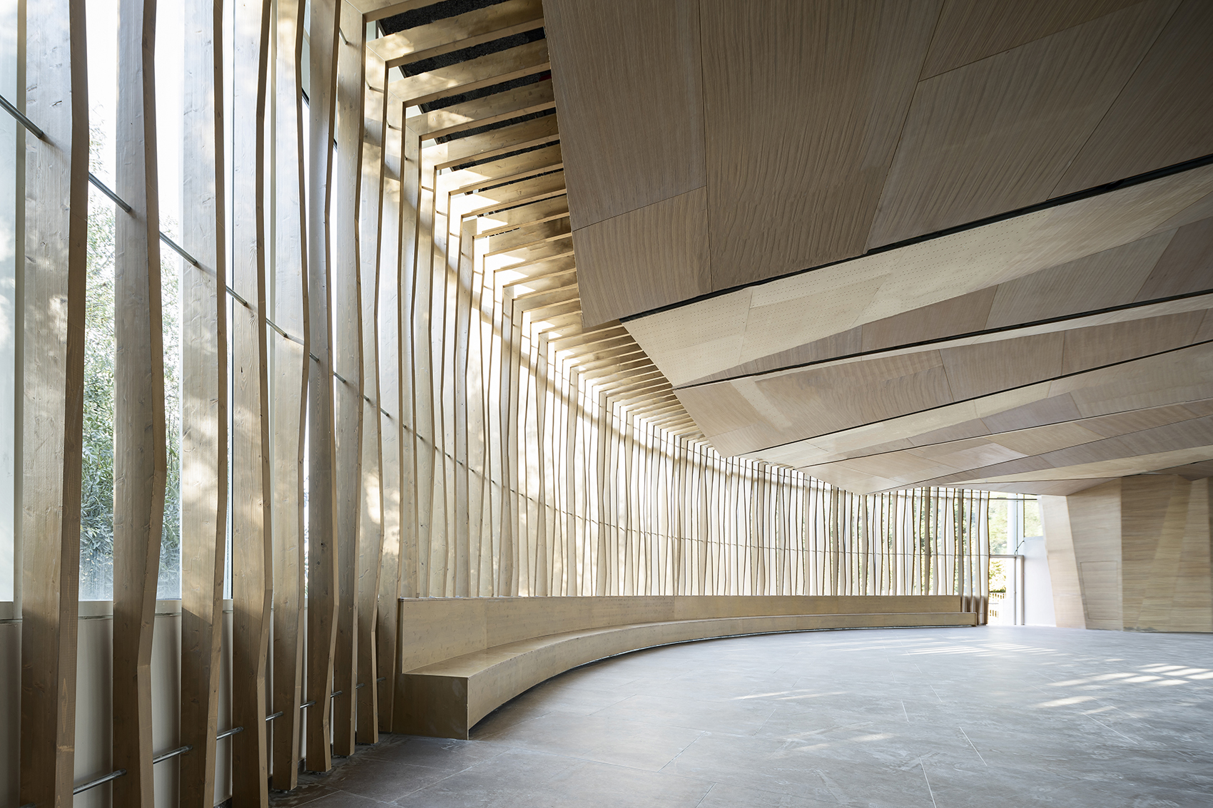 botanical garden event center by matti rosenshine architects