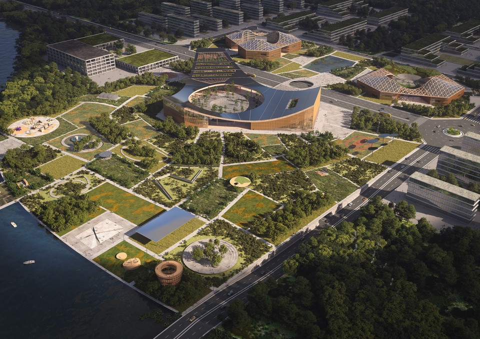 Pujiang civic centre by mvrdv