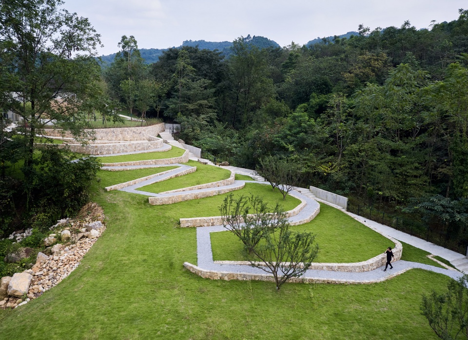 The Chuan Malt whisky distillery Landscape design China by YIYU design