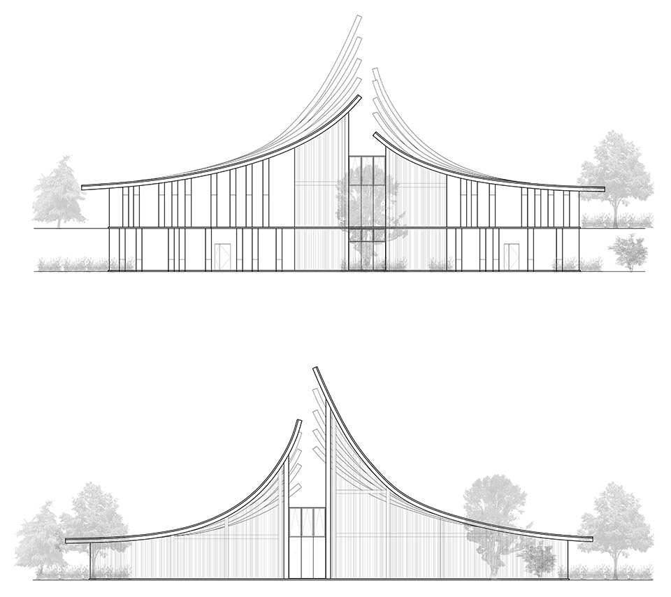 The Initial of the Blessing Laoe Shan Visitor Center by s cene Studio