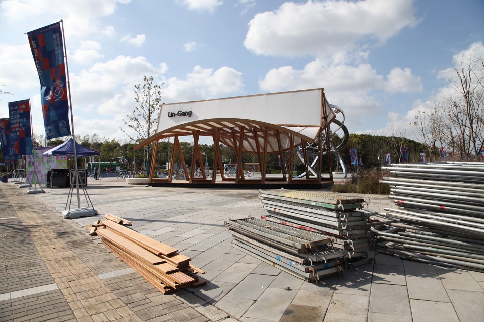 cycling pavilion china by acre atelier school of art design and media of ecust