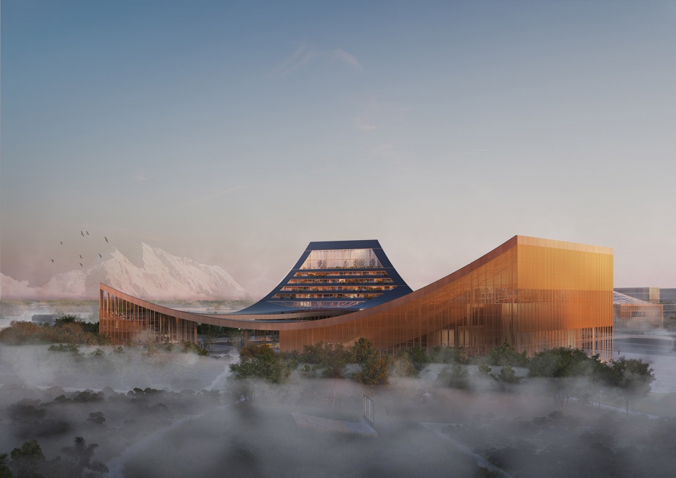 Pujiang civic centre by mvrdv