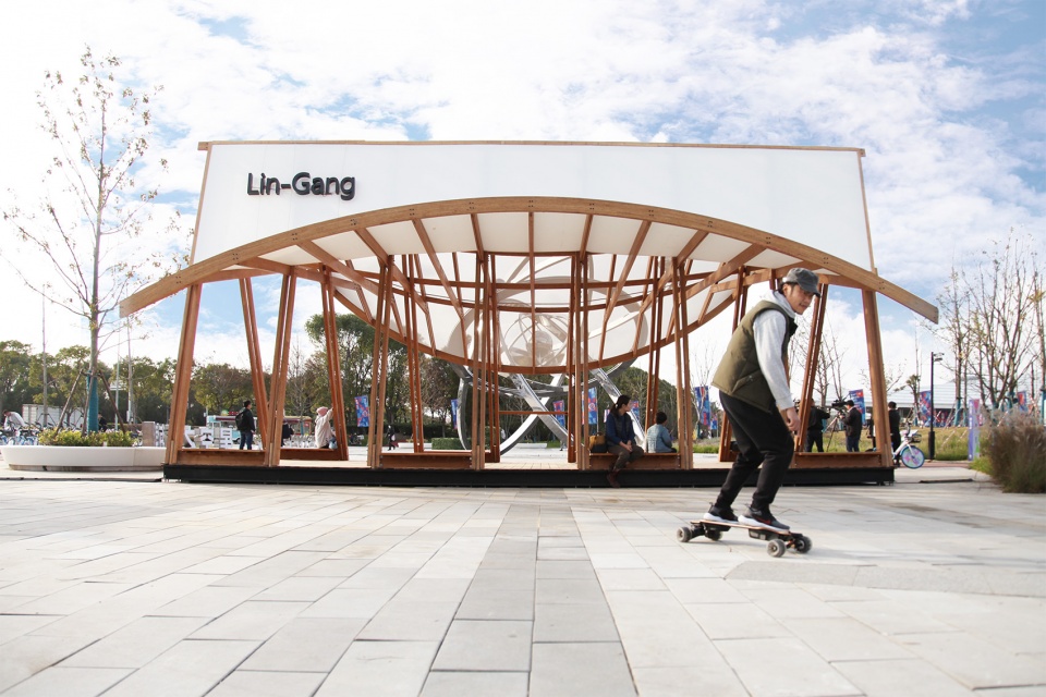 cycling pavilion china by acre atelier school of art design and media of ecust