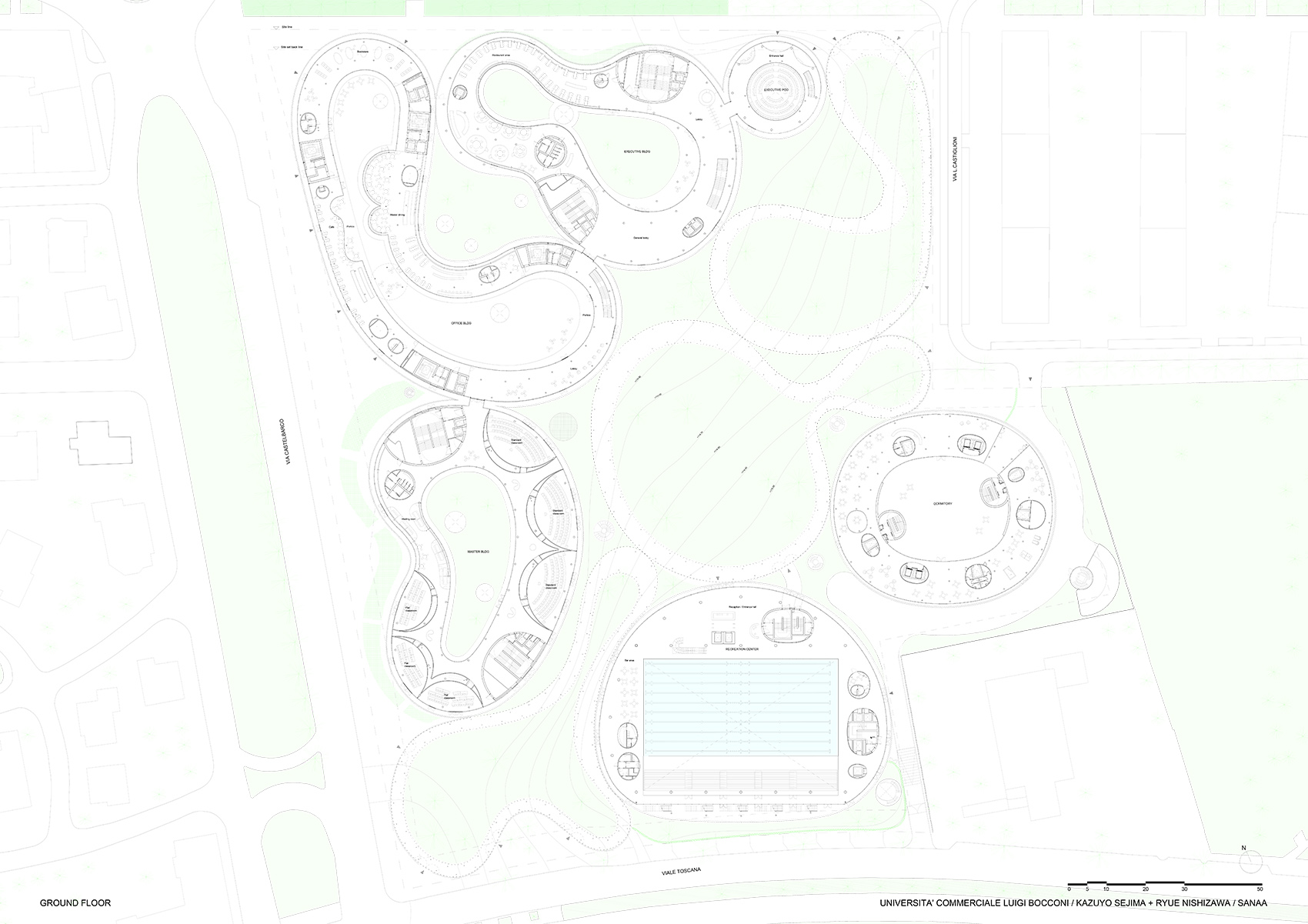new urban campus for the bocconi university by sanaa