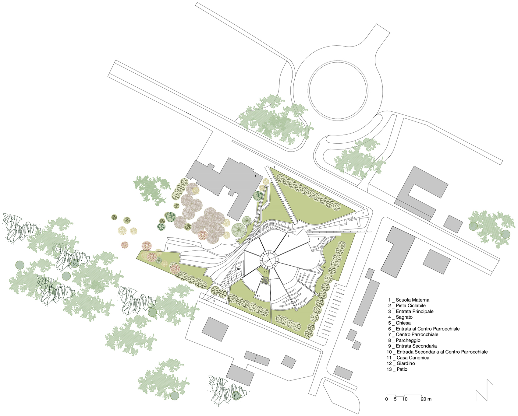 san giacomo apostolo church and parish complex in ferrara by miralles tagliabue embt