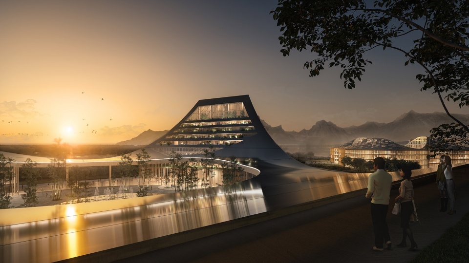 Pujiang civic centre by mvrdv