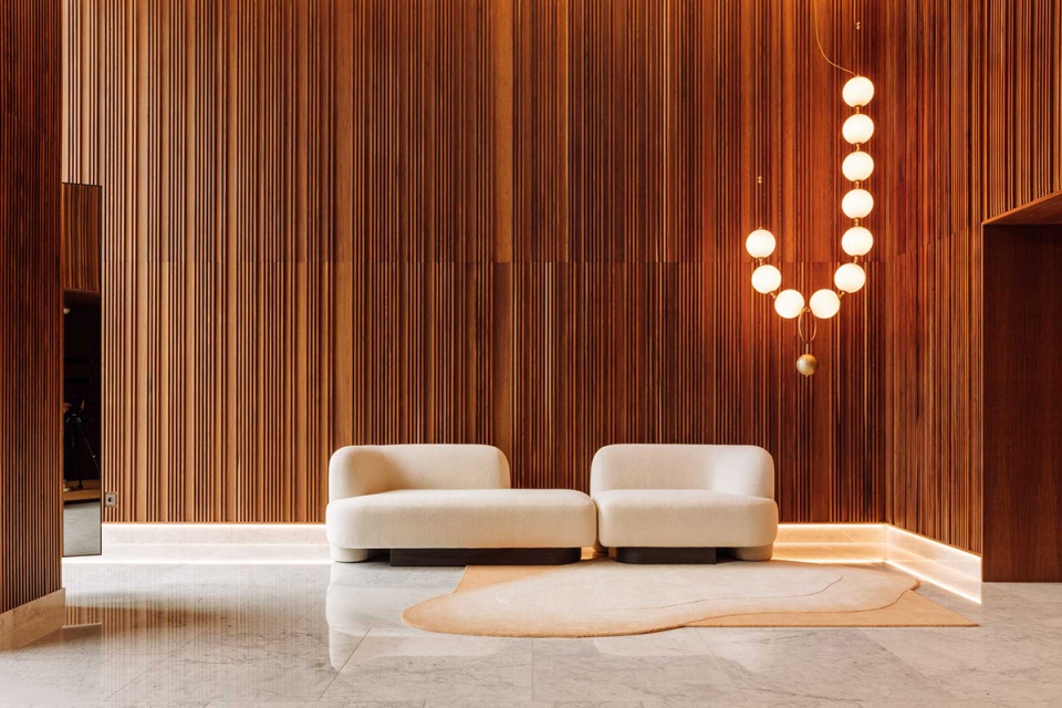 communal areas of castilho 203 by viterbo interior design