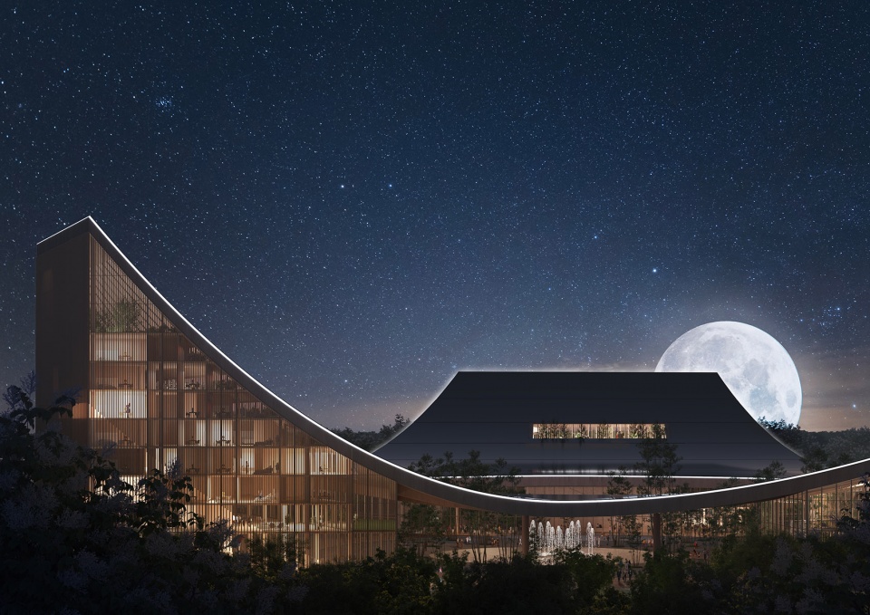 Pujiang civic centre by mvrdv