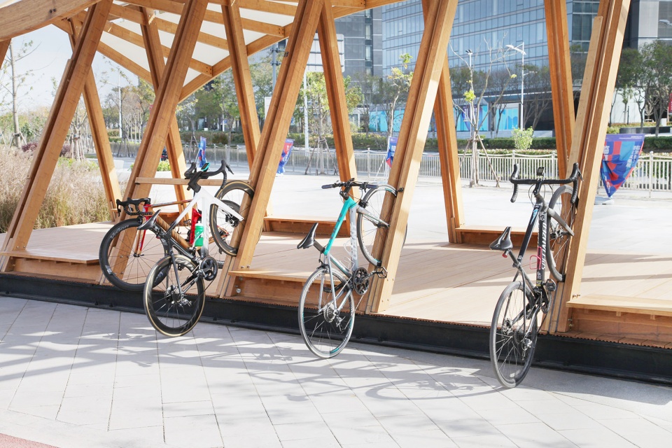 cycling pavilion china by acre atelier school of art design and media of ecust